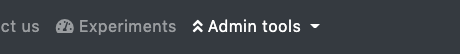 Admin tools