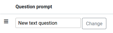 Question prompt