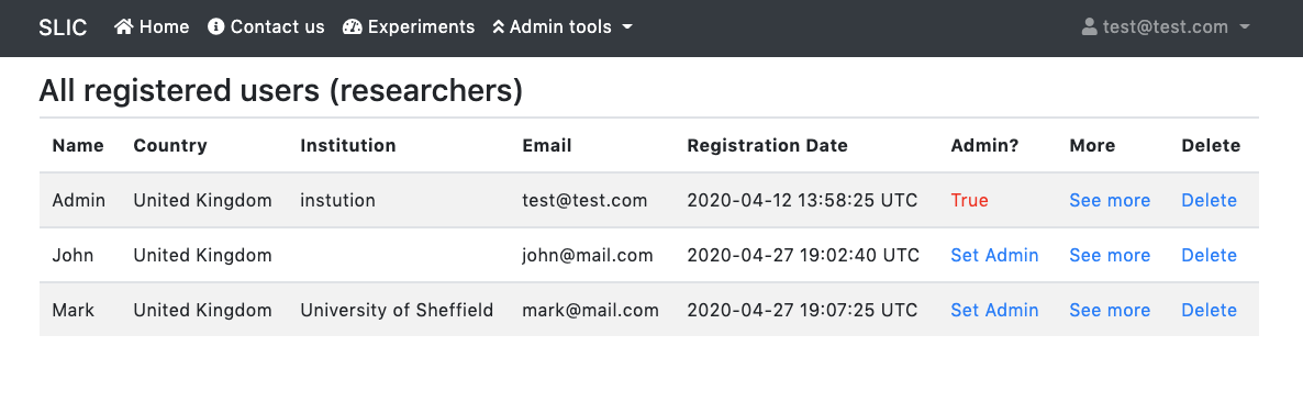 Admin tools more